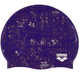 Шапочка для плавания Arena Print 2, взрослая, силиконовая, универсальный размер OSFM, Фиолетовая (1E368-275) - изображение 1