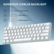 Клавиатура MageGee MK-Star 61 LED Red Switch White (6971969720978-UA) [159844] - изображение 2