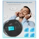 Портативний CD-плеєр CD-35 з Bluetooth 5.1, FM-трансмітером та динаміками – перезаряджуваний, з LCD-дисплеєм чорний - зображення 2