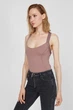 Жіноче пудрове боді T-ELANY TANK TOP Diesel XS A04607 0PAZM - изображение 3