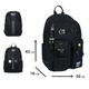 Шкільний рюкзак YES TS-43L Just Black 550480 20.6 л - зображення 3
