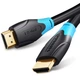 Кабель Vention HDMI M to HDMI 1m V2.0 4K 60Гц PVC Black (AACBF) - зображення 2