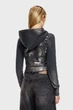 Жіноче чорне худі F-SLIMMY-HOOD-P6 Diesel S A14969 0AJEA - изображение 3