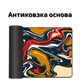 Игровой коврик для мыши Black Red 300×700×3 мм с жидким узором антискользящий гладкая поверхность - изображение 6