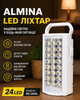 Ліхтар акумуляторний ALMINA MX-2606L 24 LED 6V 4Ah з USB-роз'ємом білий - зображення 1
