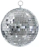 Dekoracja wisząca PartyDeco Kula lustrzana disco 20 cm Srebrna (KDS1-20) (5904555042063) - obraz 1