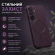 Чохол силіконовий з магнітом протиударний Case with MagSafe для Samsung Galaxy S25 FE (Samsung S25FE) plum - изображение 1