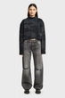 Жіночий темно-синій гольф камуфляжний Oversized G-Star RAW XS D27169,E150 - зображення 2