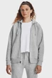 Жіноче сіре худі UA Rival Fleece FZ Hoodie Under Armour S 1379497-012 - зображення 1