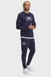 Чоловічі темно-сині спортивні штани UA Rival Terry Logo Jogger Under Armour S 1390144-410 - изображение 2