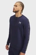 Чоловічий темно-синій світшот UA Icon Fleece Crew Taping Under Armour MD 1389357-410 - зображення 1
