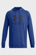 Чоловіче синє худі UA Rival Fleece Logo HD Under Armour SM 1379758-432 - изображение 4