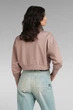 Жіноча рожева спортивна кофта Cropped zip loose sw G-Star M D23143,D278 - изображение 3