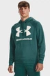 Чоловіче зелене худі UA Rival Fleece Fleece Big Logo HD Under Armour L 1357093-722 - изображение 1