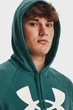 Чоловіче зелене худі UA Rival Fleece Fleece Big Logo HD Under Armour L 1357093-722 - изображение 4