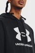 Чоловіче чорне худі UA Rival Fleece Logo HD Under Armour S 1379758-001 - изображение 4