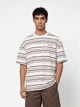 Футболка бавовняна довга чоловіча Dickies East Liberty Stripe Ss DK0A88GFC481 L Бежева (800070354594) - зображення 1