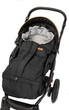 Śpiworek do wózka Sensillo Combi 3w1 polar 100-80 × 45 cm czarno-szary (5902021525607) - obraz 3