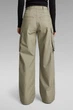 Жіночі оливкові карго High Waist Cargo G-Star RAW 25-32 D24401,A790 - зображення 2