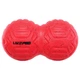 М'яч масажний подвійний для МФР і самомасажу Duoball ø19,4см Live Peanut massage ball LP8509 (PU, розмір 19,4х10,6см, червоний) - зображення 1