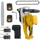 Аккумуляторная цепная пила Electric SAW 16 дюймов + 2 аккумулятора Желтая - изображение 3
