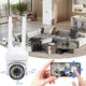 IP камера видеонаблюдения UKC V5 (iCam 365 APP) Wi-Fi 2MP уличная поворотная с ночным видением White (3_08089) - изображение 4
