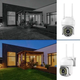 IP камера видеонаблюдения UKC V5 (iCam 365 APP) Wi-Fi 2MP уличная поворотная с ночным видением White (3_08089) - изображение 6