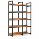 Стелаж RIAS G633A Loft 5 полиць 120x30x143 см Rosewood-Black (3_08139) - зображення 3