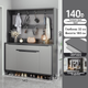 Шафа для взуття з вішалкою RIAS BA27-140 комбінована 140x32x180 см Grey (3_08149) - зображення 4
