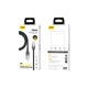 Кабель Aspor A088 Nylon Cable Wattage Display Type-C - Lightning 27W/1м- чорний - зображення 3