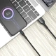 Кабель Aspor AC-08 Nylon LED USB – Micro (3A/1м)- чорний - зображення 2