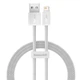 Кабель Baseus Dynamic Series Fast Charging Data Cable USB to iP 2.4A 1m White - зображення 1