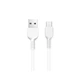 Кабель HOCO X13 USB to Type-C 3A, 1m, PVC, PVC connectors, White - изображение 1