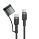 Кабель ACEFAST C22-05 USB-C to USB-C / magnetic aluminum alloy charging data cable Black - изображение 1
