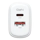 Зарядний пристрій Armorstandart 1xUSB-C + 1xUSB 20W GaN white (ARM89531) - зображення 2