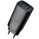 Зарядний пристрій Armorstandart 2xUSB-C + 1xUSB 67W GaN black (ARM88384) - зображення 1