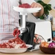 Электрическая мясорубка в металлическом корпусе мощностью 2500Вт RAF R.3367 Белая - изображение 6