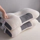 Ортопедична прямокутна подушка 48x74 см з підтримкою шиї та спини Pillow-01 Біло-сіра - зображення 7