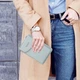 Кошелек ZL8591 ГОЛУБОЙ Wallerry | Женский клатч из экокожи - изображение 5
