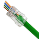 Конектор Kingda UTP RJ45 для обтиску кручений пари в упаковці 100 шт Прозорий - зображення 3
