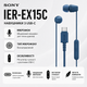 Навушники дротові з мікрофоном Sony IER-EX15C USB-C Синій (IEREX15CL.E) - зображення 2