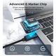 Кабель для передачи данных Choetech USB-C 2.0 M-M 480 Mbps PD 100W LED-дисплей 1.8м Black (XCC-1063) - изображение 9
