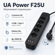 Подовжувач мережевий UA Power F25U 5 розеток 3 USB Type-C 4 м Black - зображення 2