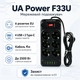 Удлинитель сетевой UA Power F33U 6 розеток 4 USB 2 Type-C 4 м Black - изображение 2