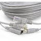 Патч-корд комбінований Voltronic RJ45+DC 15 м передача відео та харчування Grey - зображення 3