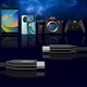 Кабель для передачи данных Choetech USB-C 2.0 M-M 480 Mbps PD 240W 2м Black (XCC-1036) - изображение 6