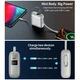 Повербанк Choetech 10000mAh 35W PD3.0 USB-C In/Out із вбудованим кабелем та LED дисплеєм (B832-GY) - зображення 9