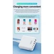Адаптер сетевой XO L133 3USB, 3Type-C, QC, 1.5 м, белый - изображение 8