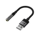 Перехідник ACEFAST USB-A to 3.5mm audio converter J13 |0.15m| Black - зображення 2