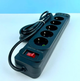 Подовжувач мережевий UA Power F25U, 5 розеток, 3USB, Type-C, 2 м, чорний - зображення 4